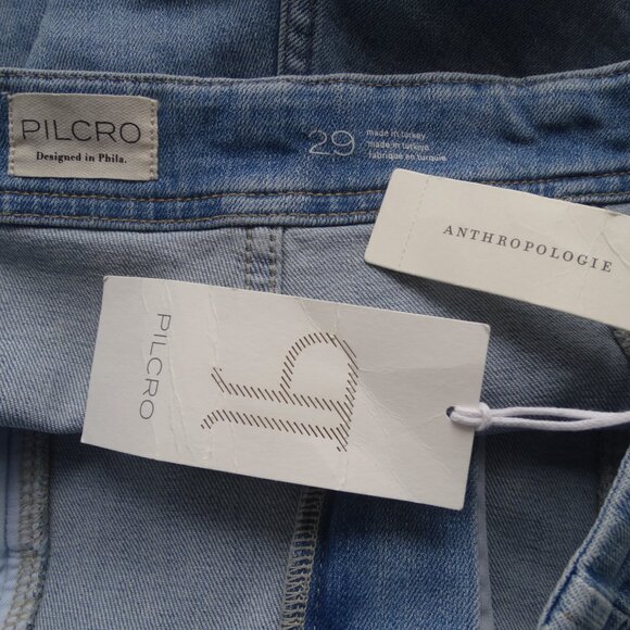 NEW PILCRO by Anthropologie Grassland Mid-Rise Wide-Leg Crop Jeans Size 29, $148 - Picture 3 of 11